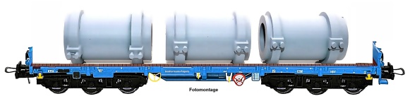 NPE Modellbau NW22967 - H0 - Schwerlastwagen Salmms 454 Gußkokillen, DB AG, Ep. V
